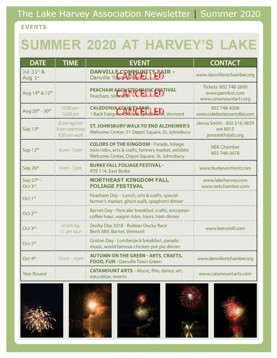 Lake Harvey Calendar 2018 Page2
