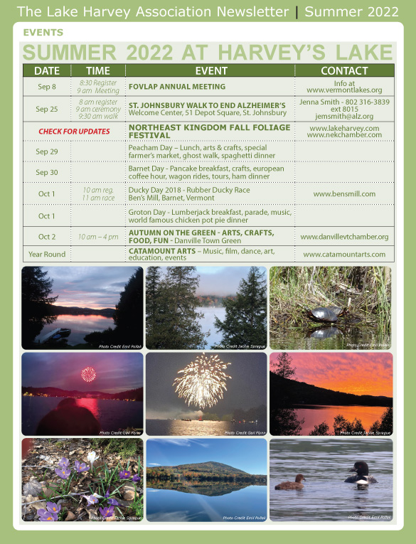 Lake Harvey Calendar 2018 Page2